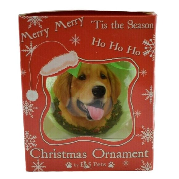 ES Pets Dog Unbreakable Ball Golden Retriever New Christmas Ornament - Picture 3 of 5